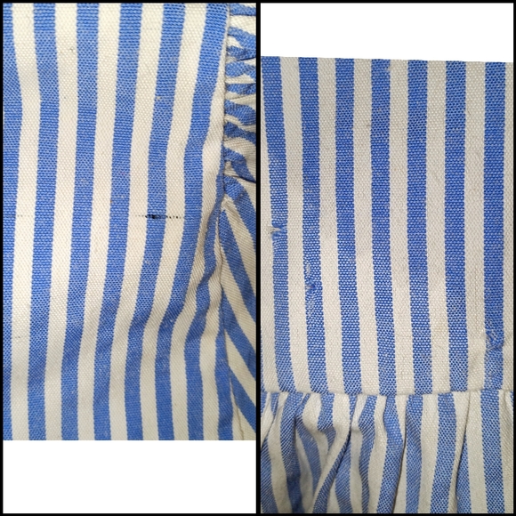 Women's Blue and White Striped Mini Summer Dress. - Picture 11 of 11